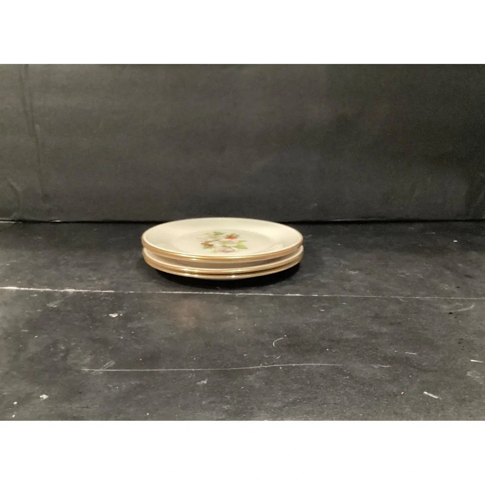 Lenox Holly & Floral Bread & Butter 6.5